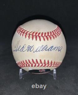 Ted Williams Signed Hand Painted AL Baseball Sweet Spot AUTO, PSA/DNA LOA