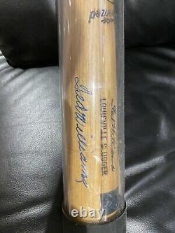Ted Williams Signed LS baseball bat mint autograph HOF Green Diamond COA Red Sox