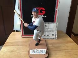 Ted Williams Signed L. E. Gartlan Cold-Cast Figurine PSA/DNA