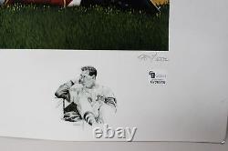 Ted Williams Signed Lithograph Red Sox COA GAI