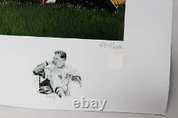 Ted Williams Signed Lithograph Red Sox COA GAI