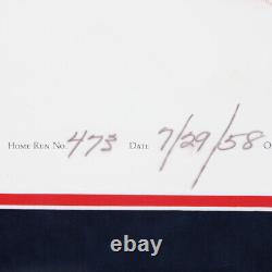 Ted Williams Signed Lithograph Red Sox COA JSA