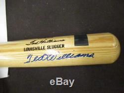 Ted Williams Signed Louisville Baseball Bat Steiner Coa Williams Sticker Bt077