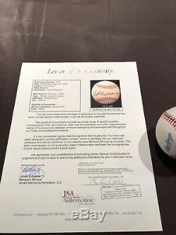 Ted Williams Signed MLB Baseball Boston Red Sox HOF JSA LOA Authentic AUTO