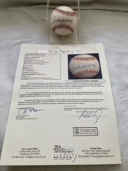 Ted Williams Signed OAL Baseball Beautiful Condition! JSA LOA