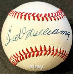 Ted Williams Signed OAL Bobby Brown Baseball PSA/DNA Authenticated Red Sox
