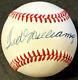 Ted Williams Signed Oal Bobby Brown Baseball Psa/dna Authenticated Red Sox