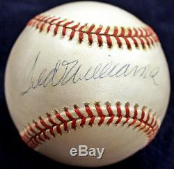 Ted Williams Signed Oal Baseball Red Sox Hof Psa/dna Upper Deck Uda Hologram Coa