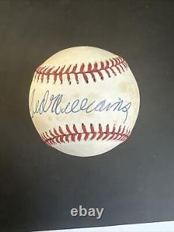 Ted Williams Signed Official American League Baseball Hof Auto Red Sox PSA LOA