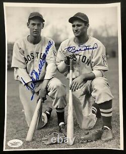 Ted Williams Signed Photo 8x10 Baseball Bobby Doerr Autograph Red Sox HOF JSA