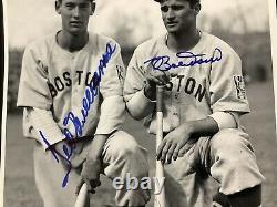 Ted Williams Signed Photo 8x10 Baseball Bobby Doerr Autograph Red Sox HOF JSA