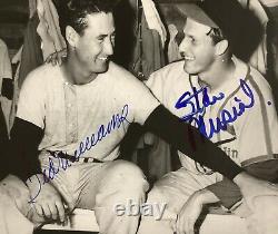 Ted Williams Signed Photo 8x10 Baseball Stan Musial Autograph Red Sox HOF JSA