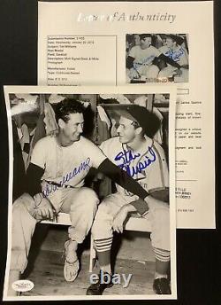 Ted Williams Signed Photo 8x10 Baseball Stan Musial Autograph Red Sox HOF JSA