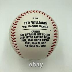Ted Williams Signed Photo Baseball With JSA COA