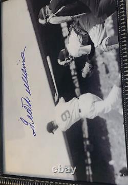 Ted Williams Signed Photo Boston Red Sox Autographed B&W 8x10 COA BIG SWING