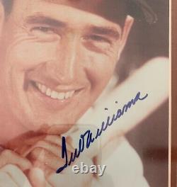 Ted Williams Signed Photo Framed 18 X 14