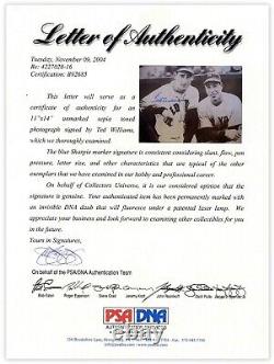 Ted Williams Signed Photo Joe DiMaggio PSA/DNA Red Sox