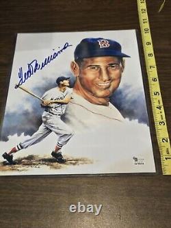 Ted Williams Signed Photo With COA