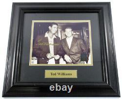 Ted Williams Signed Photo with Mantle Matted Framed Green Diamond Auto DF026013