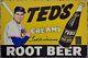 Ted Williams Signed Root Beer Baseball Photo Sign Jsa Ah Loa Green Diamond Coa