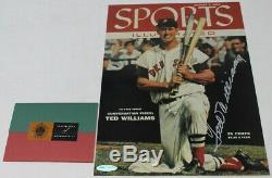 Ted Williams Signed Sports Illustrated Cover Autographed Upper Deck UDA AAK18654