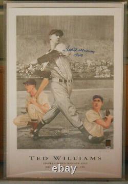 Ted Williams Signed Triple Crown Poster