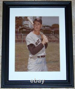 Ted Williams Splendid Splinter Signed Baseball Photo Autograph Reference LOA