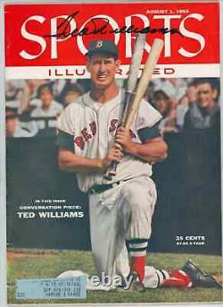 Ted Williams Sports Illustrated Signed Magazine, 1955. Boston Red Sox. JSA