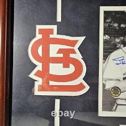 Ted Williams Stan Musial Autographed Framed Picture Authenticated