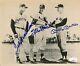Ted Williams/stan Musial/mickey Mantle Multi-autographed 8x10 B/w Photo Jsa