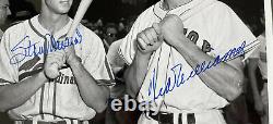 Ted Williams Stan Musial Signed Auto B&W 8x10 Photo Picture PSA/DNA LOA