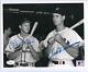 Ted Williams & Stan Musial Signed Autographed 8x10 B&w Photo Jsa Loa