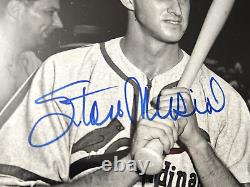 Ted Williams & Stan Musial Signed Autographed 8x10 B&W Photo JSA LOA