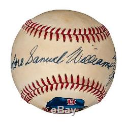 Ted Williams The Splendid Splinter Full Name Signed Baseball JSA MINT 9