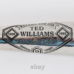 Ted Williams Triple Crown Silver Baseball Bat Red Sox