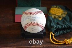 Ted Williams UDA Autographed MLB Baseball LTD. 406 489 of 1941