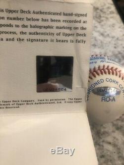 Ted Williams Uda Upper Deck Authenticated. 406 Insc. Signed Autographed Baseball