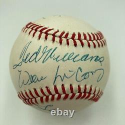 Ted Williams Willie Mays Hank Aaron 500 Home Run Club Signed Baseball PSA DNA
