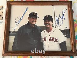 Ted Williams and Carl Yastrzemski Autographed Boston Red Sox 8x10 Photo JSA