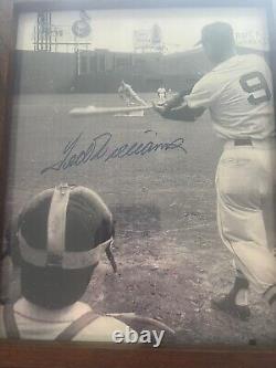 Ted Williams autograph 8x10 B/w Photo withcoa All Star Rare Pic Of Him