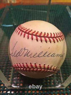 Ted Williams autographed baseball
