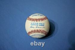 Ted Williams autographed baseball on Bobby Brown American League ball Mint