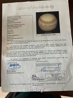 Ted Williams autographed baseball with JSA Letter
