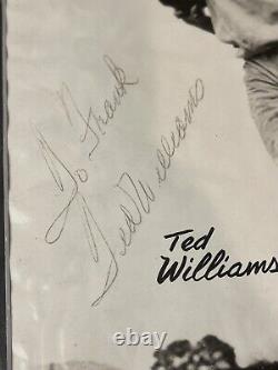 Ted Williams autographed photo with letter of provenance. Have A Look