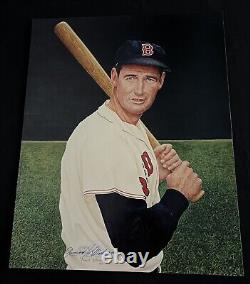 Ted Williams by Armand LaMontagne Photo 16X20 Autographed by the Artist -COA