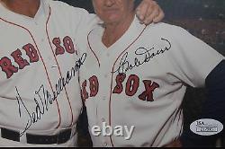Ted Williams (d. 02) Bobby Doerr Signed 8x10 Authentic Autograph Photo JSA H14