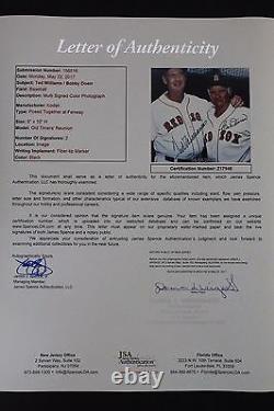 Ted Williams (d. 02) Bobby Doerr Signed 8x10 Authentic Autograph Photo JSA H14