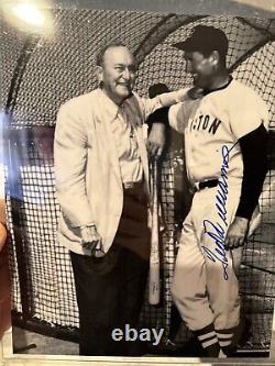 Ted Williams (d. 2002) Red Sox HOF Autographed 8x10 Signed Vintage Photo WithCobb
