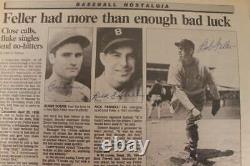Ted Williams/doerr +2 Signed 1991 USA Today Article Autograph Jsa Loa D5171