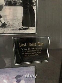 Ted Williams photo of first and last HR. Signed before last game. One of a kind